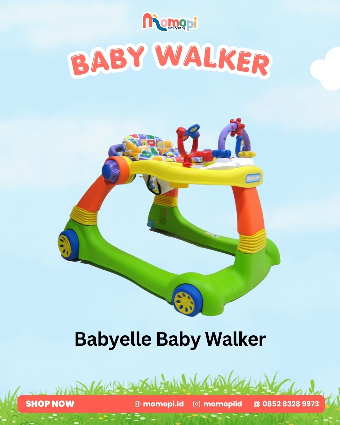 Babyelle 2in1 Step & Walk Baby Walker