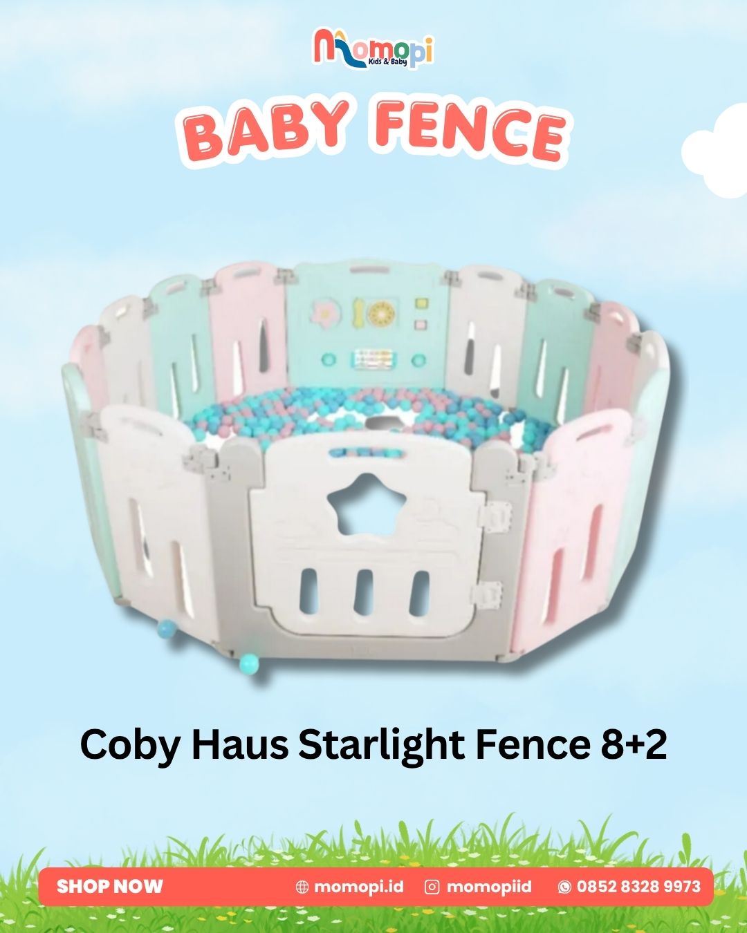 CobyHaus Fold Fence Straight 8+2