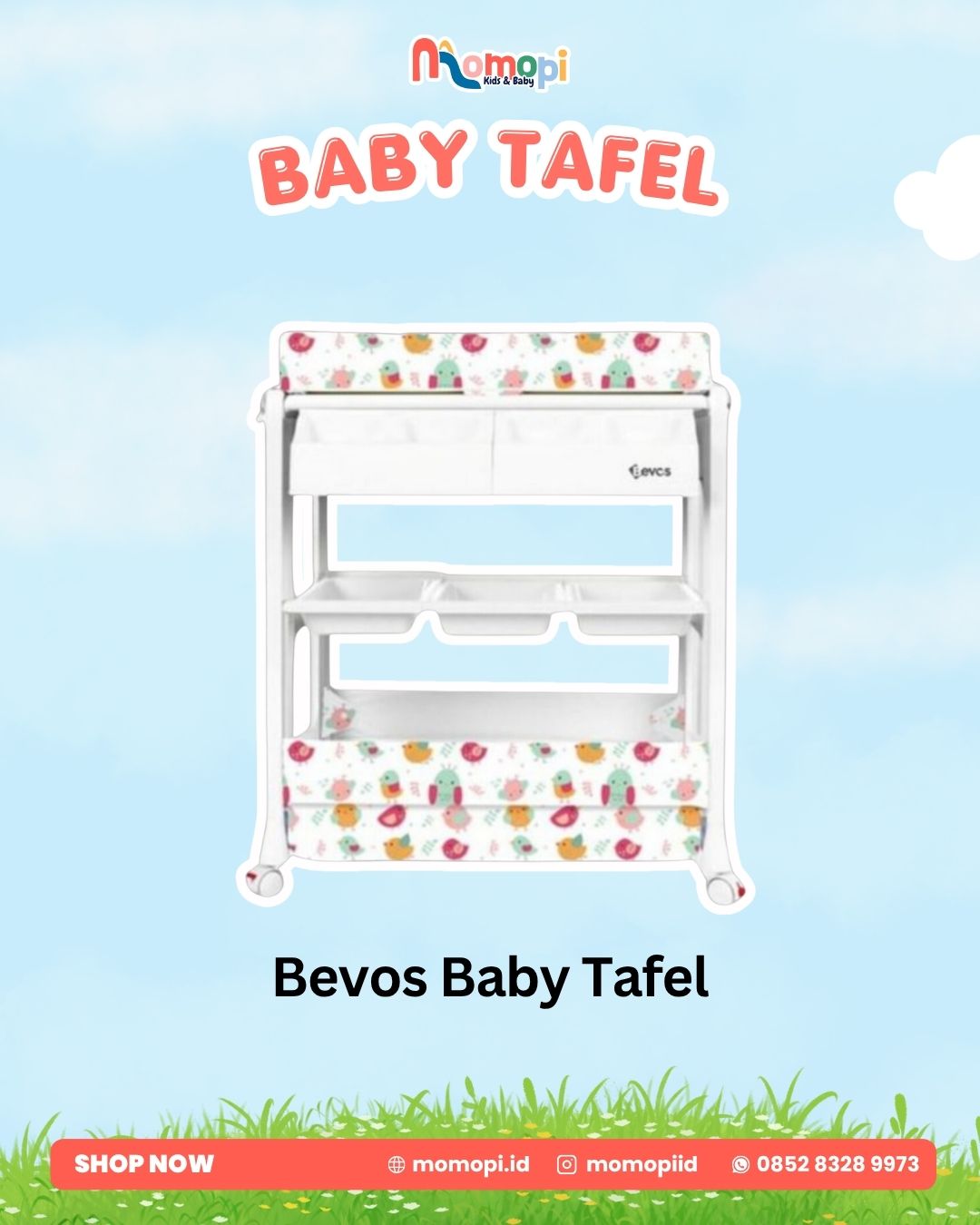 Bevos Baby Tafel 2in1 Baby Bath & Changing Station