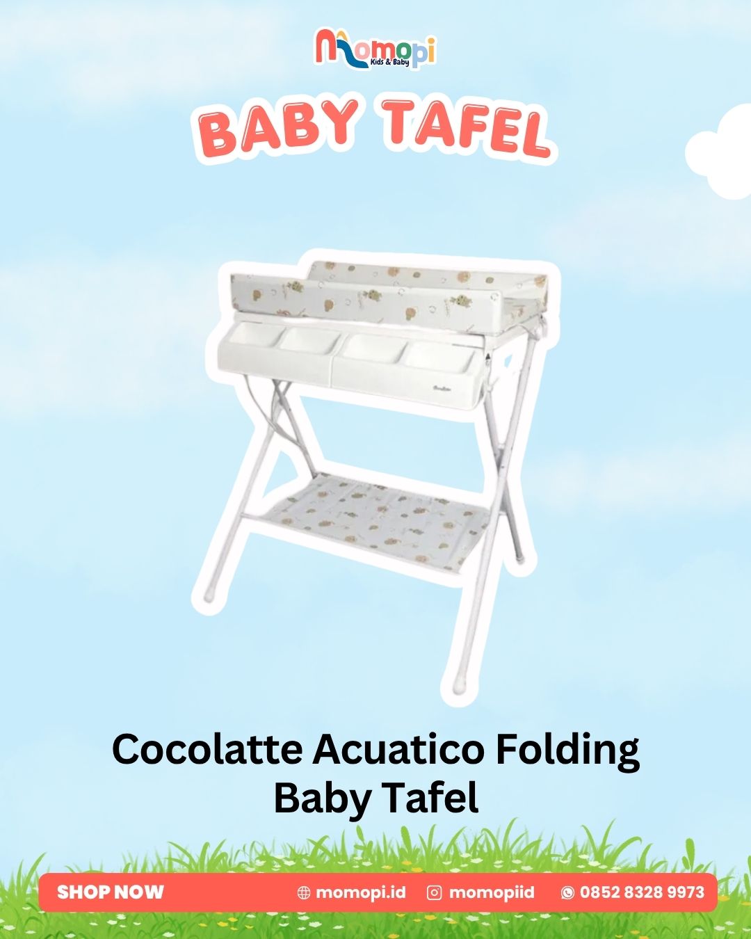 Cocolatte Acuatico Folding Baby Tafel