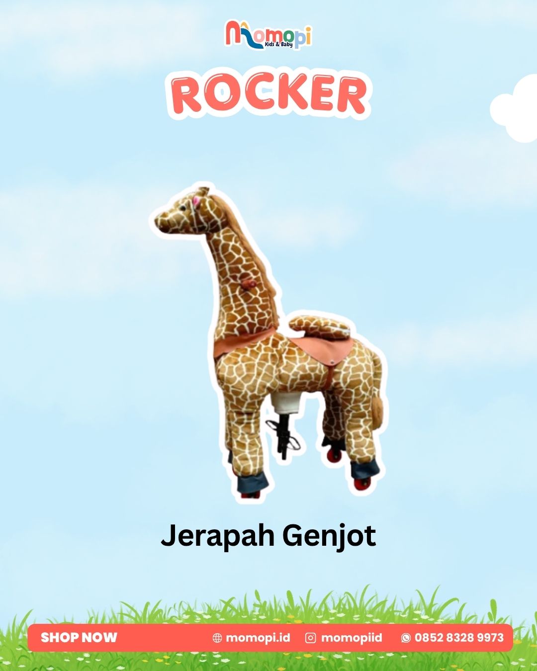 Giraffe Ride On Toy