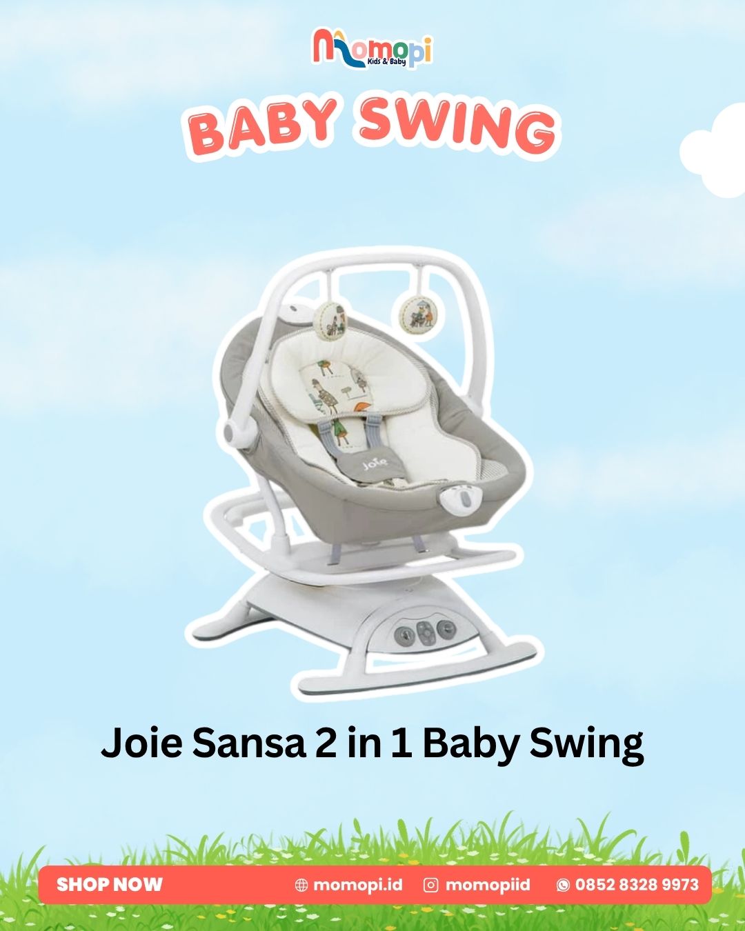 Joie Sansa 2in1 Infant Bouncer & Baby Rocker