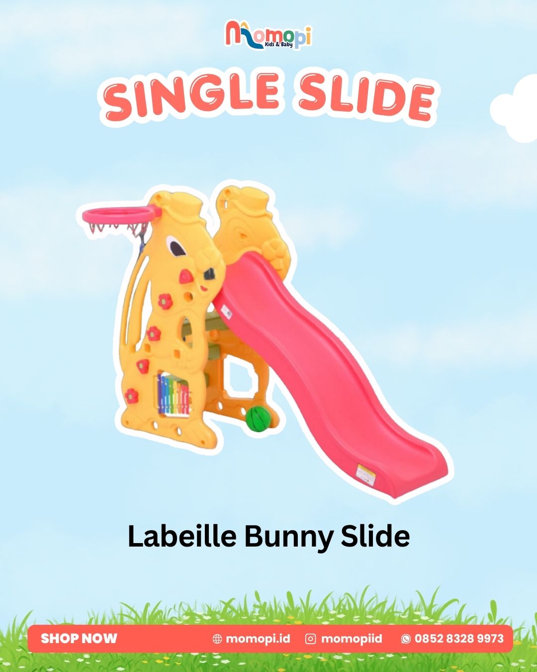Labeille KC 527 2in1 Bunny Slide and Basketball