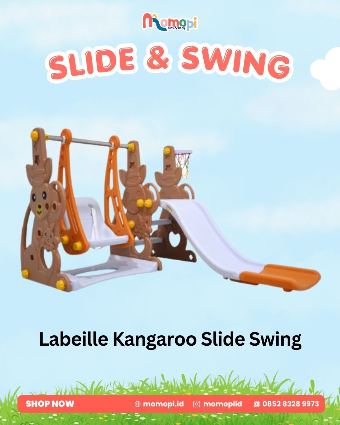 Labeille KC 519 C 3in1 Luxury Kangaroo Slide Swing Basketball