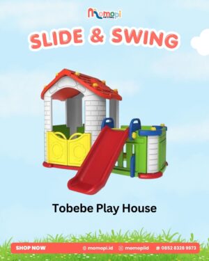 Tobebe Big Happy Playhouse With Slide